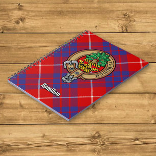 Carnet Clan Hamilton Crest sur Red Tartan