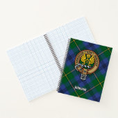 Carnet Clan Johnston Crest sur Tartan (Intérieur)