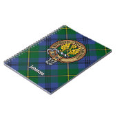 Carnet Clan Johnston Crest sur Tartan (Côté gauche)