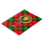 Carnet Clan Kerr Crest sur Tartan (Côté gauche)