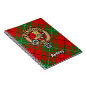 Carnet Clan MacAulay Crest sur Tartan (Côté Droit)