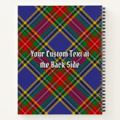 Carnet Clan MacBeth Crest sur Tartan (Dos)