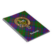 Carnet Clan MacDonald Crest sur Tartan (Côté Droit)
