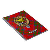 Carnet Clan MacDonald de Keppoch Crest sur Tartan (Côté Droit)