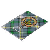 Carnet Clan MacDowall Crest sur Tartan (Côté gauche)
