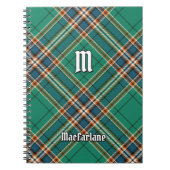 Carnet Clan MacFarlane Tartan de chasse antique (Devant)