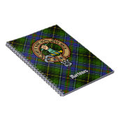 Carnet Clan MacInnes Crest sur Tartan (Côté Droit)