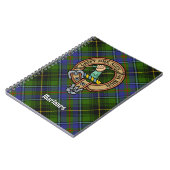 Carnet Clan MacInnes Crest sur Tartan (Côté gauche)