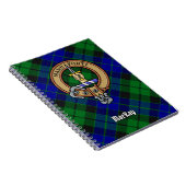 Carnet Clan MacKay Crest sur Tartan (Côté Droit)