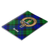 Carnet Clan MacKay Crest sur Tartan (Côté gauche)
