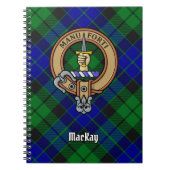 Carnet Clan MacKay Crest sur Tartan (Devant)