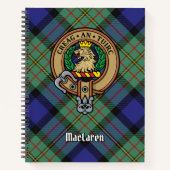 Carnet Clan MacLaren Crest sur Tartan (Devant)