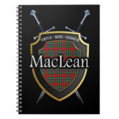 Carnet Clan MacLean Tartan Shield & Swords (Devant)