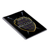 Carnet Clan MacLellan Tartan Shield & Swords (Côté Droit)