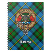 Carnet Clan MacLeod Crest sur la chasse Tartan (Devant)