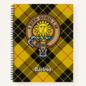 Carnet Clan MacLeod de Lewis Crest sur Tartan (Devant)