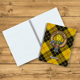 Carnet Clan MacLeod de Lewis Crest sur Tartan