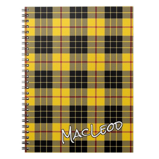 Carnet Clan MacLeod de Lewis Tartan (Devant)