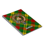 Carnet Clan MacMillan Crest sur Tartan (Côté Droit)