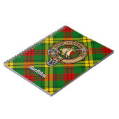 Carnet Clan MacMillan Crest sur Tartan (Côté gauche)