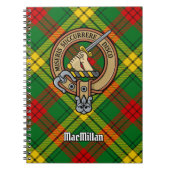 Carnet Clan MacMillan Crest sur Tartan (Devant)
