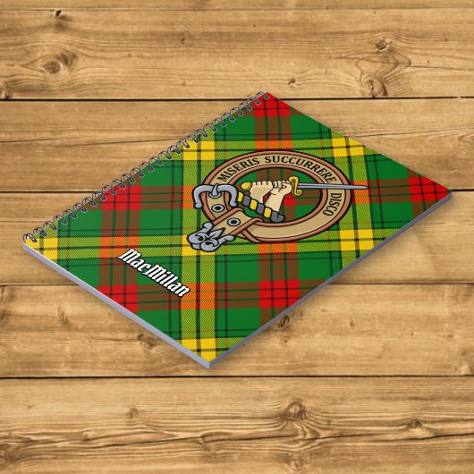 Carnet Clan MacMillan Crest sur Tartan