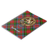 Carnet Clan MacPherson Crest sur Tartan (Côté gauche)