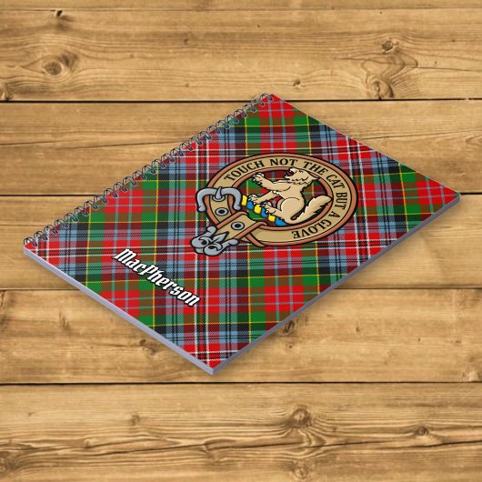Carnet Clan MacPherson Crest sur Tartan