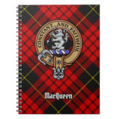 Carnet Clan MacQueen Crest sur Tartan (Devant)