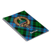 Carnet Clan Morrison Crest sur la chasse Tartan (Côté Droit)