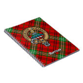 Carnet Clan Morrison Crest sur Red Tartan (Côté Droit)