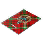 Carnet Clan Morrison Crest sur Red Tartan (Côté gauche)