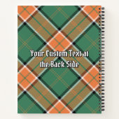 Carnet Clan Pollock Crest sur Tartan (Dos)