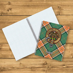 Carnet Clan Pollock Crest sur Tartan