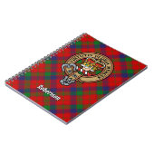 Carnet Clan Robertson Crest sur Tartan (Côté gauche)