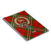 Carnet Clan Scott Crest sur Red Tartan (Côté Droit)