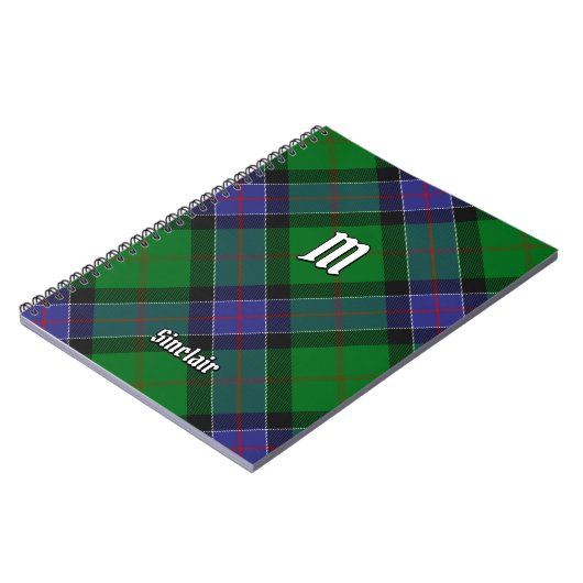 Carnet Clan Sinclair Chasse Tartan (Côté gauche)