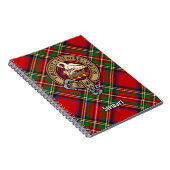 Carnet Clan Stewart Crest sur Royal Tartan (Côté Droit)