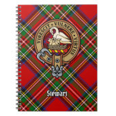 Carnet Clan Stewart Crest sur Royal Tartan (Devant)