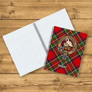 Carnet Clan Stewart Crest sur Royal Tartan
