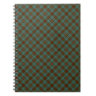 Carnet Clan tartan Brown et vert de Fraser de chasse