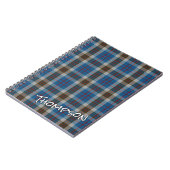 Carnet Clan Thompson Blue Grey Tartan (Côté gauche)