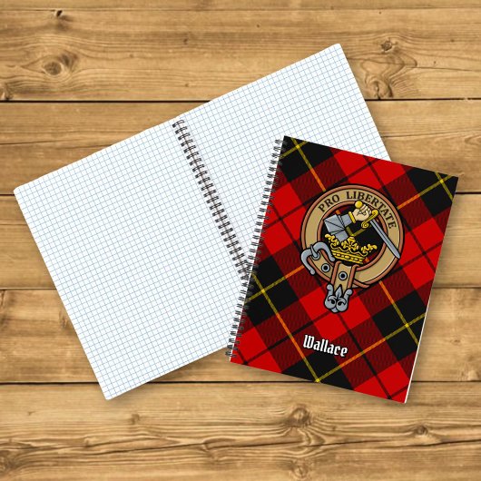 Carnet Clan Wallace Crest sur Tartan