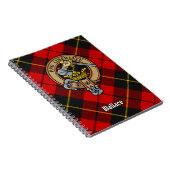 Carnet Clan Wallace Crest sur Tartan (Côté Droit)