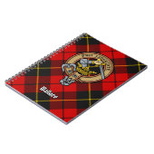 Carnet Clan Wallace Crest sur Tartan (Côté gauche)