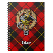 Carnet Clan Wallace Crest sur Tartan (Devant)