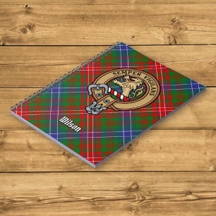 Carnet Clan Wilson Crest sur Tartan moderne
