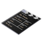 Carnet Clap de cinéma (Côté gauche)