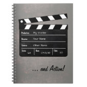 Carnet Clapperboard avec votre texte! (Devant)