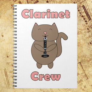 Carnet Clarinet Crew Cat Drôle Mignonne